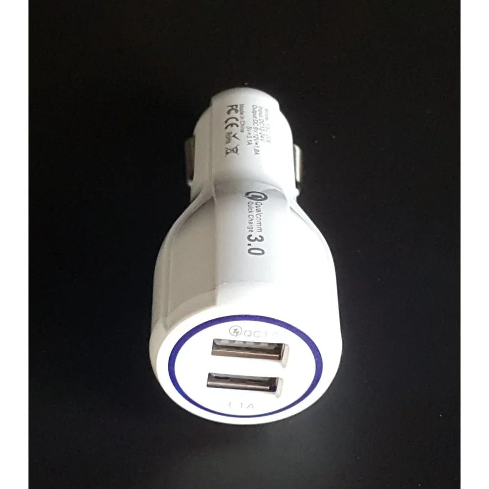 Double LED Port Car Charger for iPhone, Samsung, Other Devices